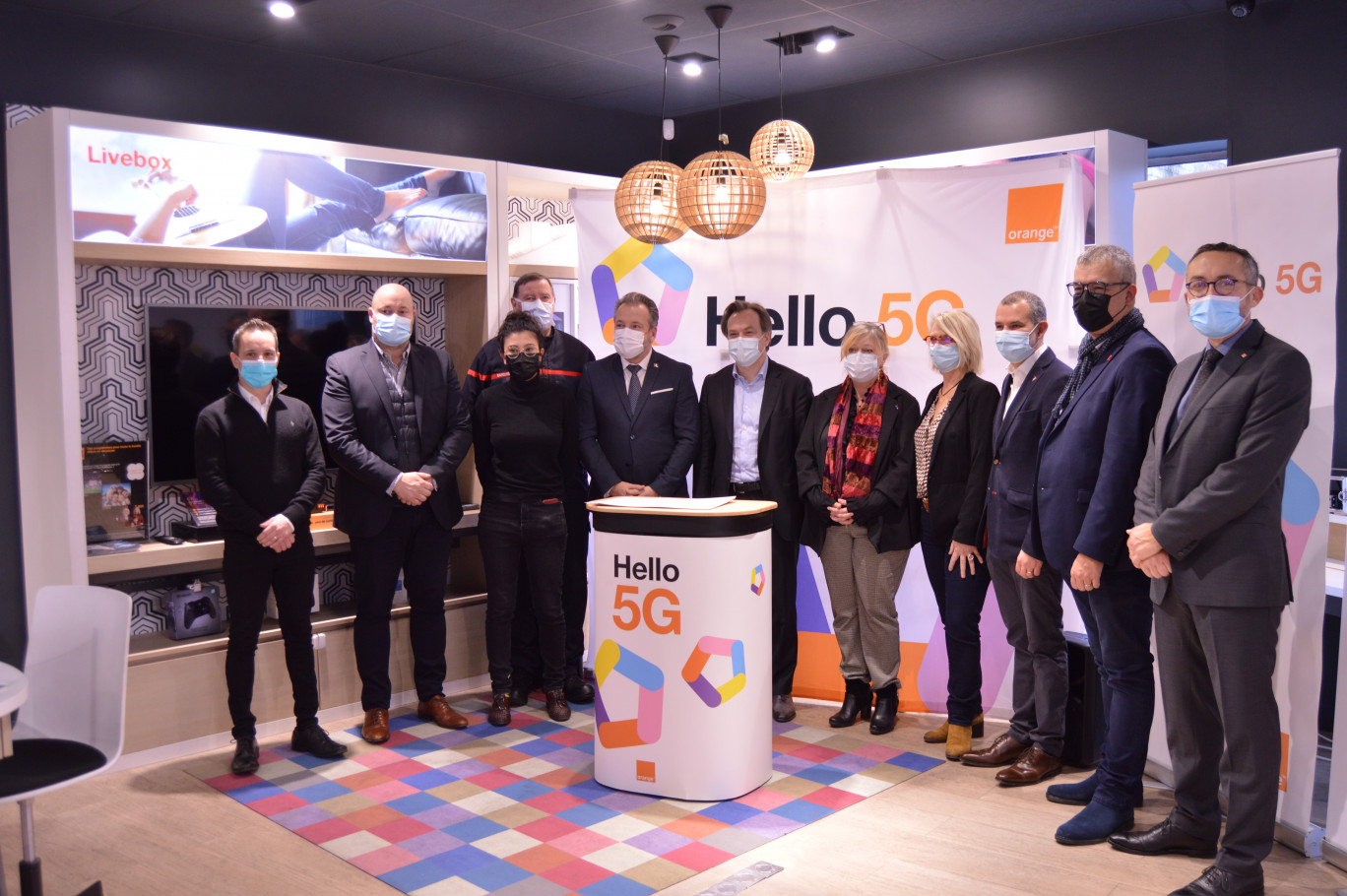 Orange a lancé la 5G à Beauvais, le 15 décembre, en présence de nombreux acteurs économiques et politiques locaux.