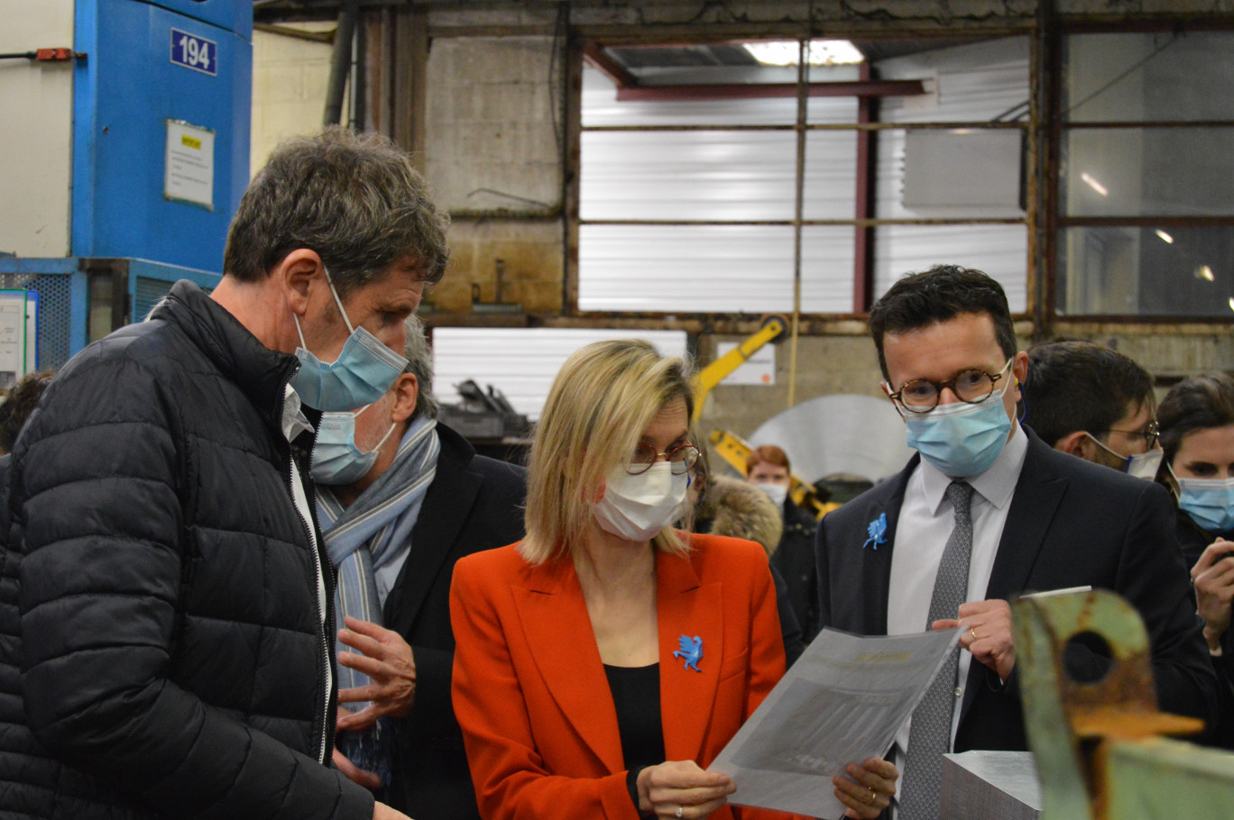 La ministre de l'Industrie en visite chez Votat. 