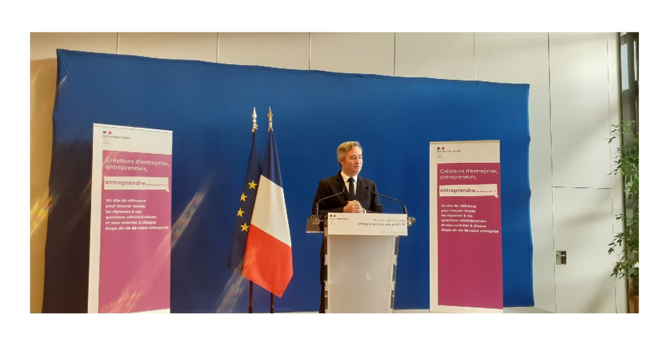 Jean-Baptiste Lemoyne, secrétaire d’État chargé des PME a expliqué l'utilité de ce nouvau portail.