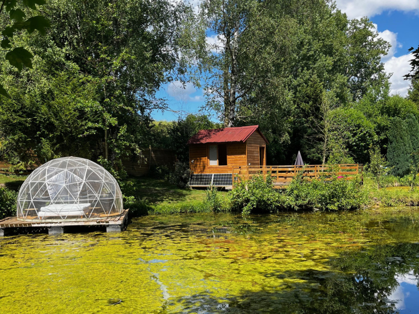 Avec la tiny house, il est possible de dormir à la belle étoile ! ©Philippe Robert