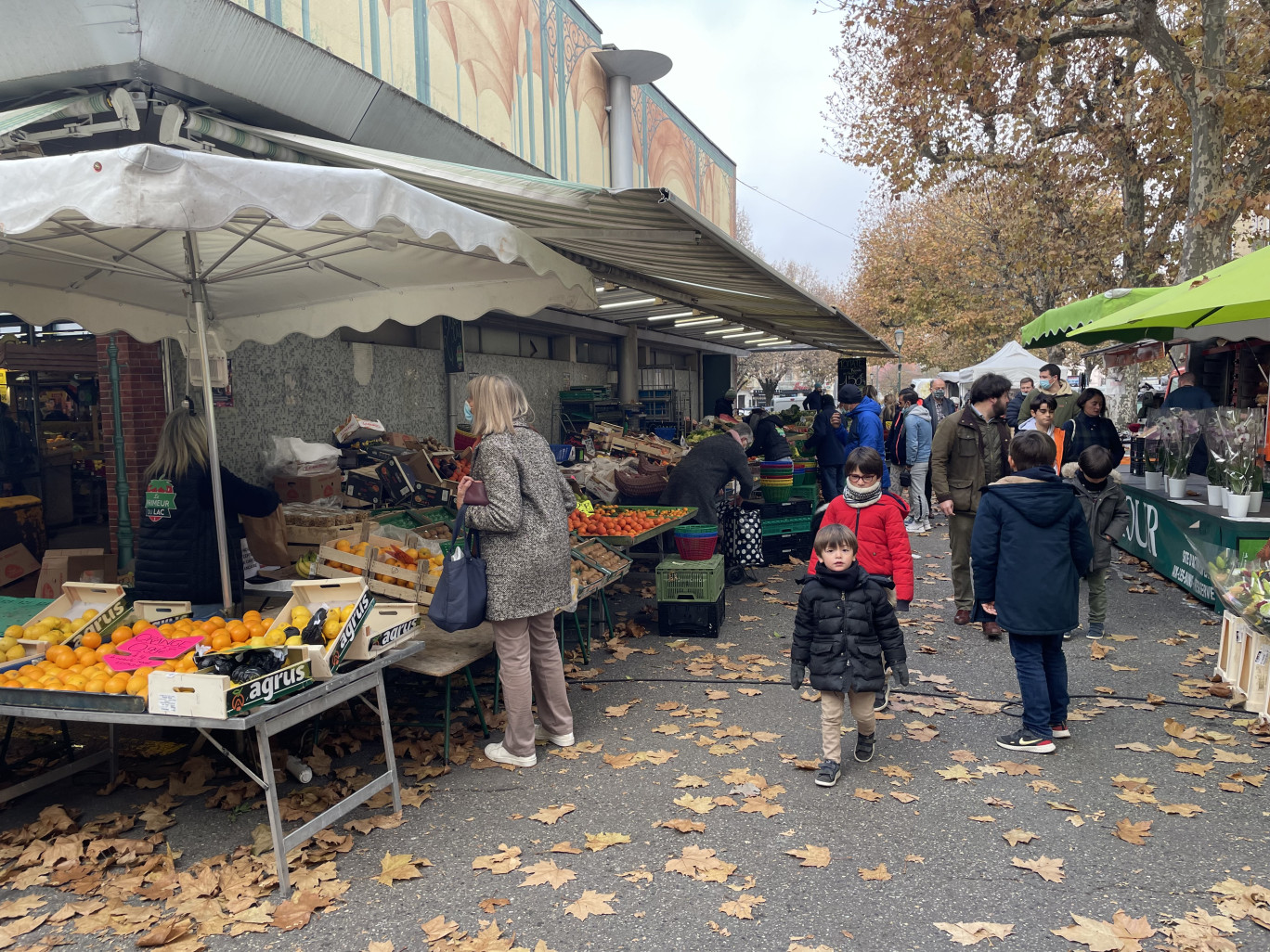 Sur les marchés d’Aix les Bains.