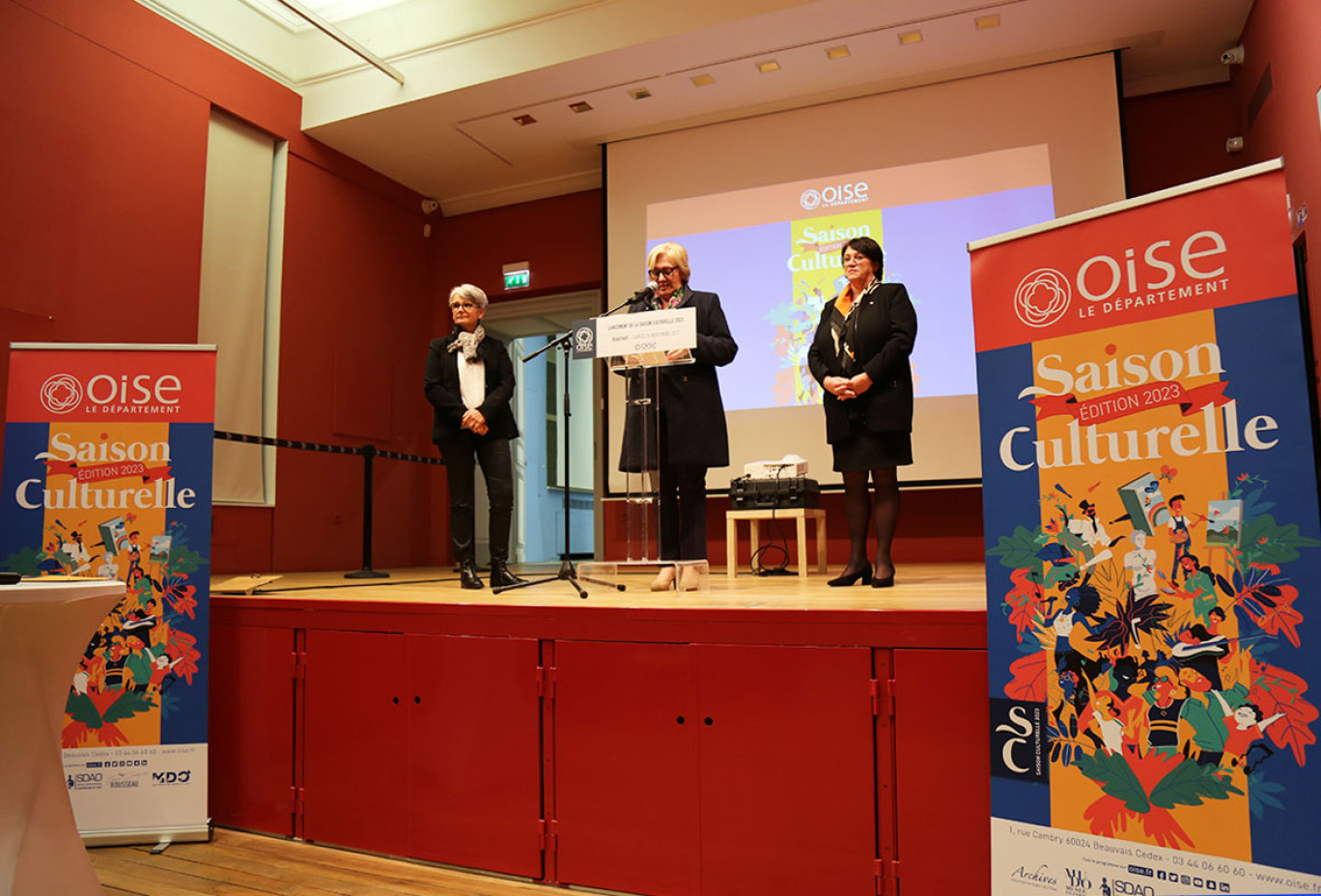 Nadège Lefebvre, présidente du Conseil départemental de l'Oise, a présenté la nouvelle saison culturelle. (c)Oise