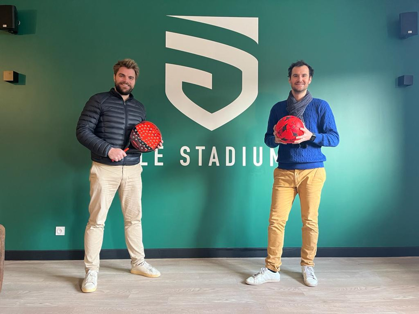 Grégoire Vignon et Pierre-Arnaud Catimel ont ouvert le nouveau complexe sportif Le Stadium. (c)DR