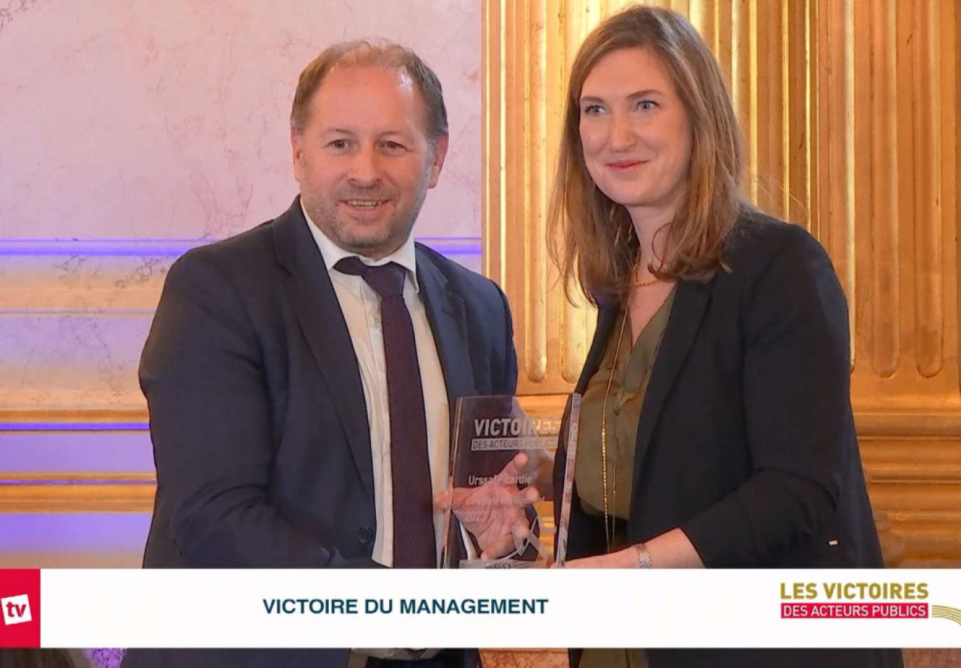 L'Urssaf Picardie lauréate des Victoires des acteurs 2023 dans la catégorie "Management"
