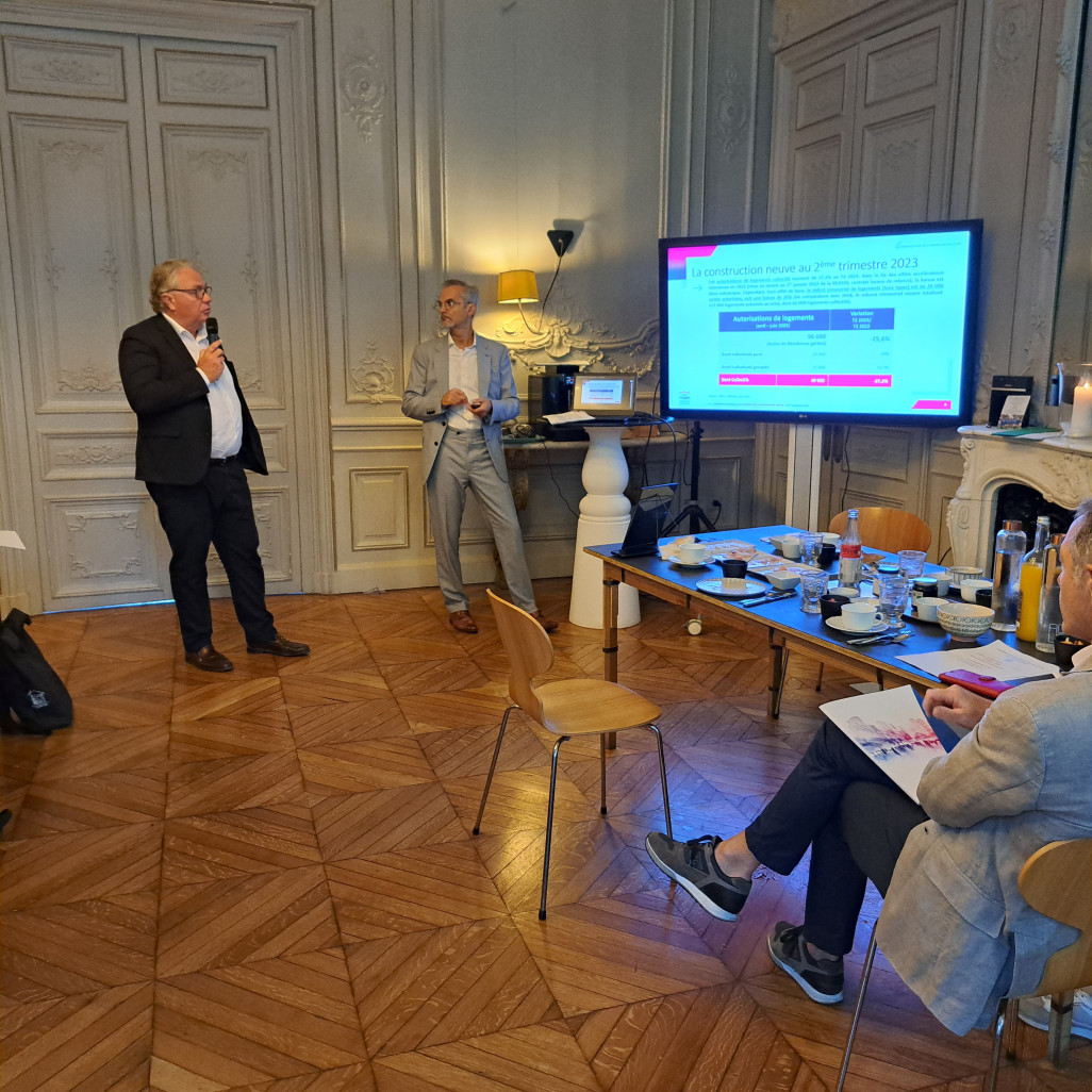 De gauche à droite, Pascal Boulanger, président de la FPI, Didier Bellier-Ganière, délégué général de la FPI . (© Anne DAUBREE)