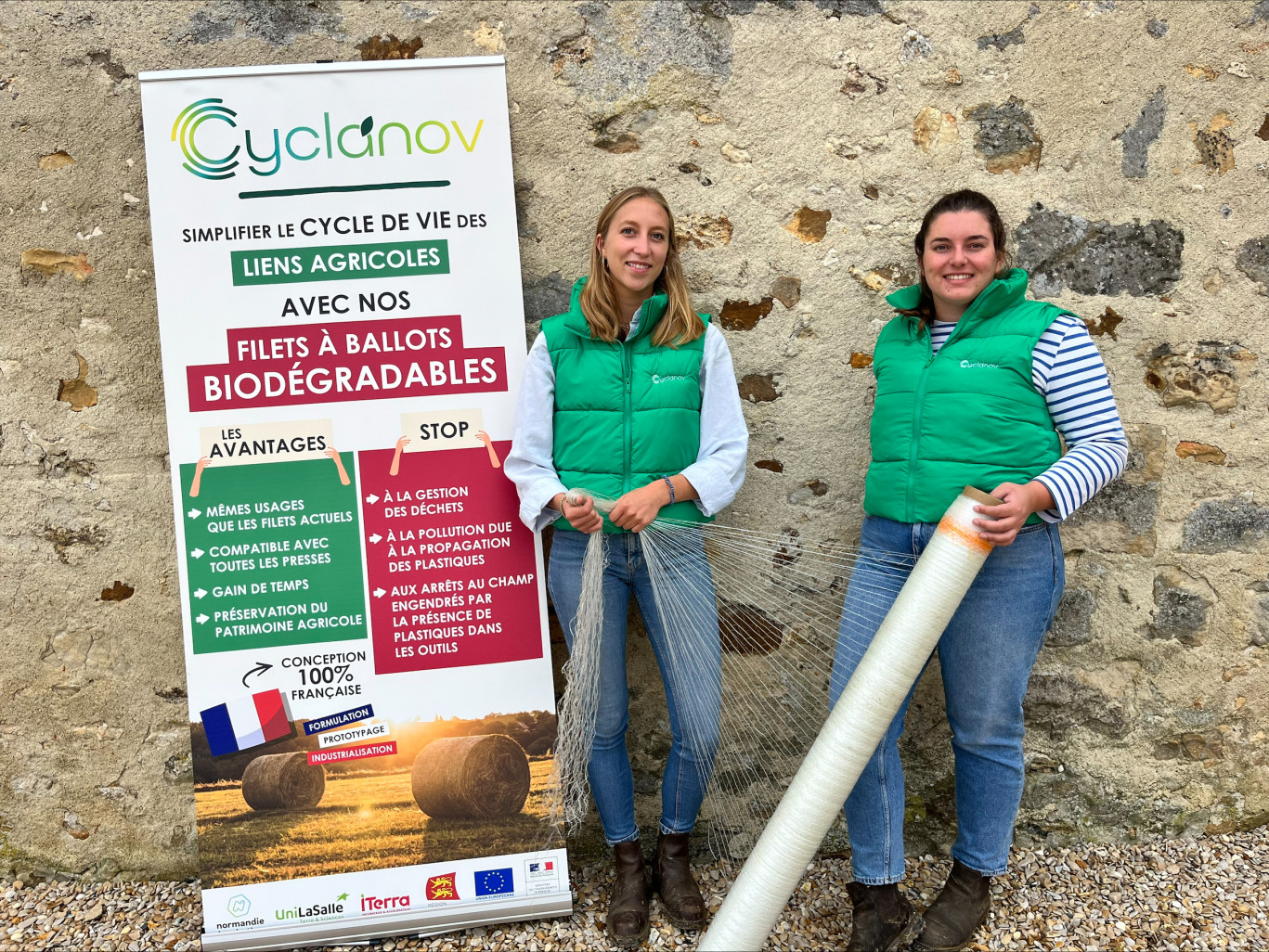 Inès Vecten et Chloé Tinel, fondatrices de Cyclanov. (c) Cyclanov