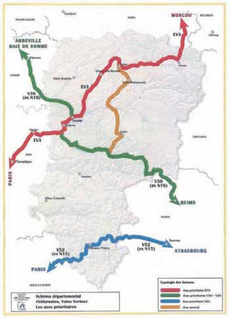 Dans l’Aisne, le conseil général prévoit l’aménagement de 300 km de véloroutes.