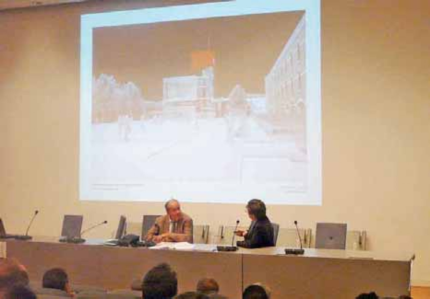 Paul Vincent, de Renzo Piano Building Workshop, présente le projet de la Citadelle.
