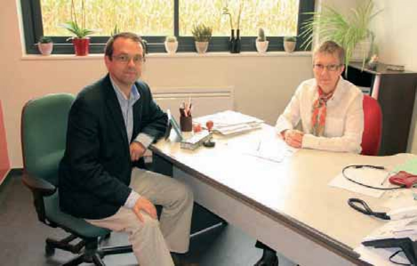 Michel Hemberg et F St-Romain Lisam - Passel (60) - ML 270912 : Françoise Saint-Romain a pu compter sur le capital apporté par Michel Hemberg et Lisam systems pour se développer.