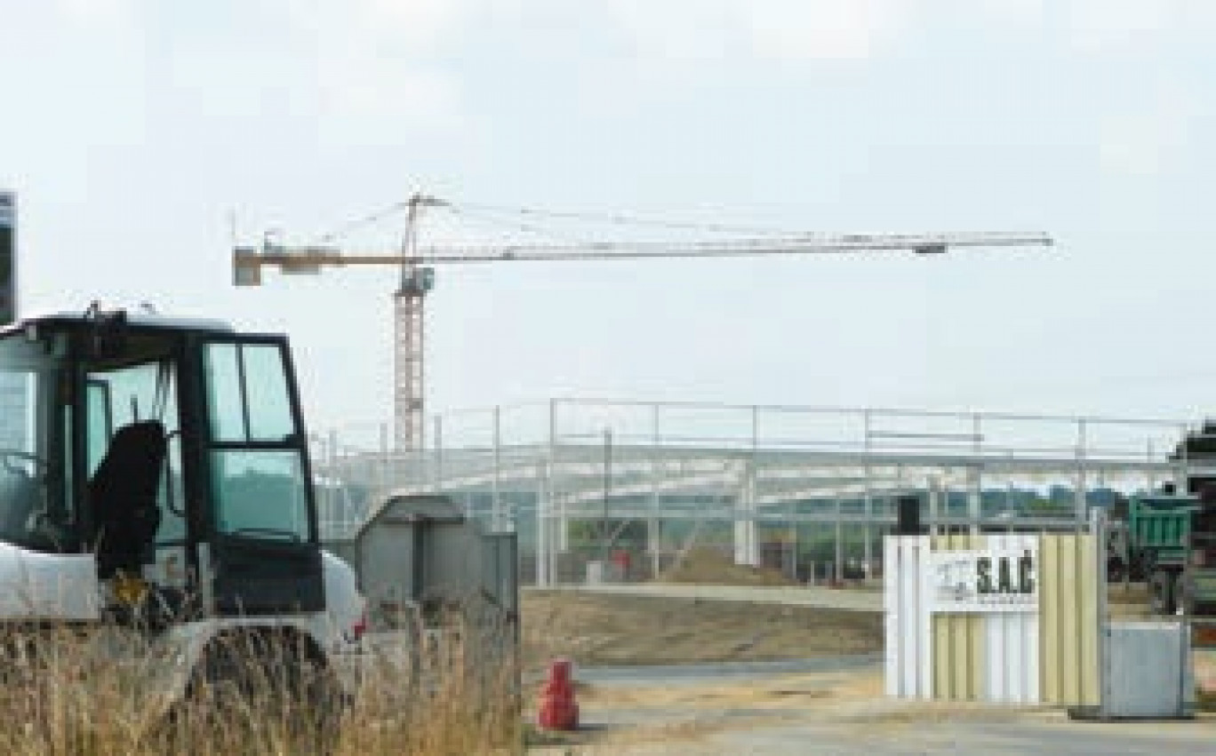 Les premiers bâtiments des portes de Soissons sortent de terre.