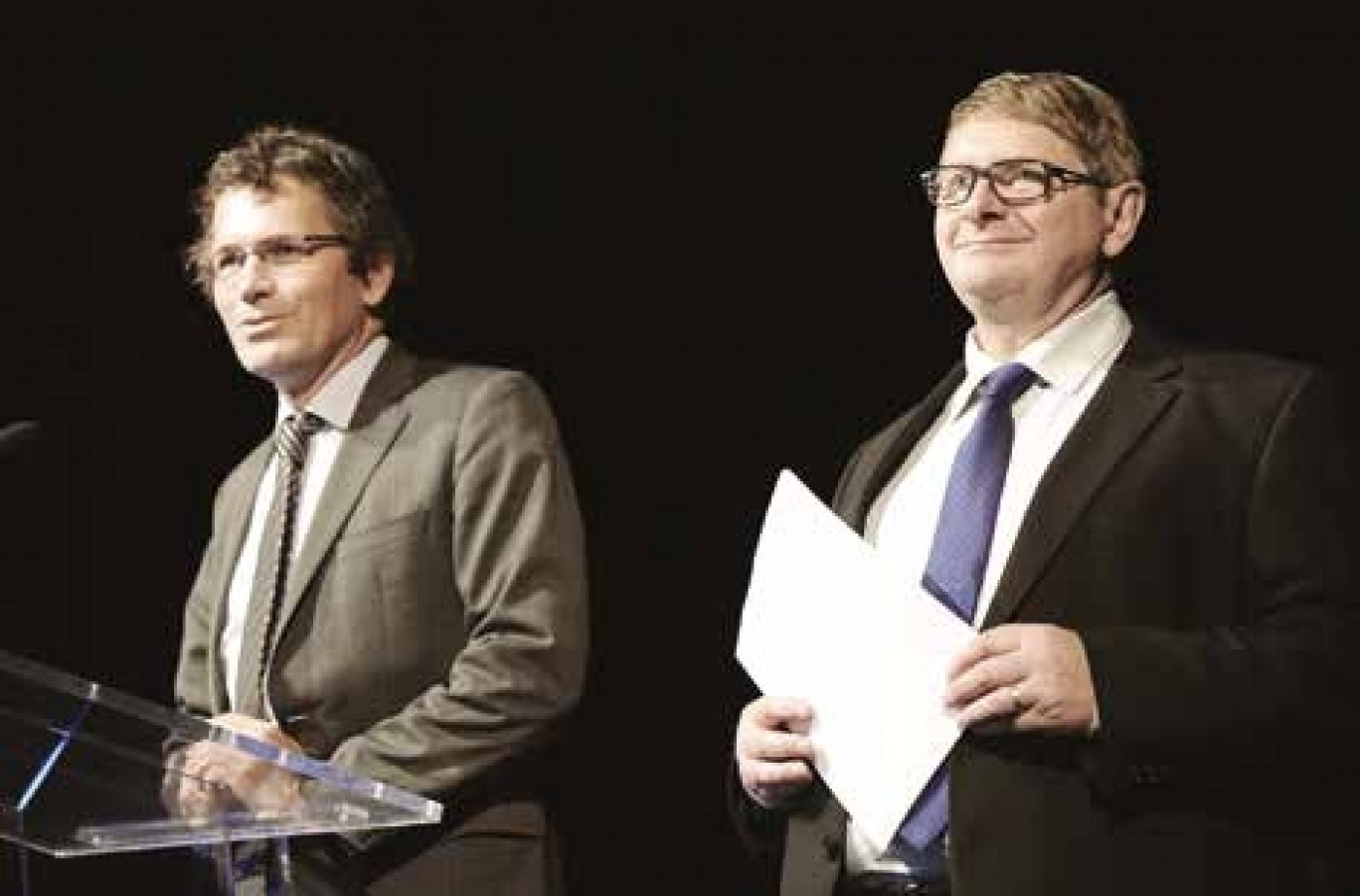 Éric Vandeportal, président de l’ordre des experts-comptables Picardie- Ardennes et Joseph Zorgniotti, président du conseil supérieur de l’ordre