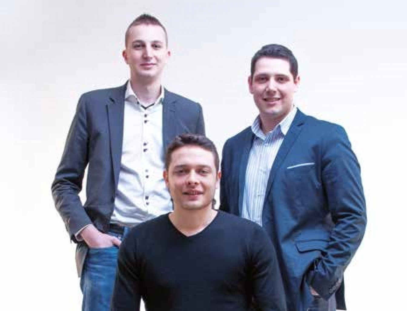 Les trois fondateurs de Pole Studio (de gauche à droite) Romain Petel, Camille Chowanek et Damien Peiffer. 