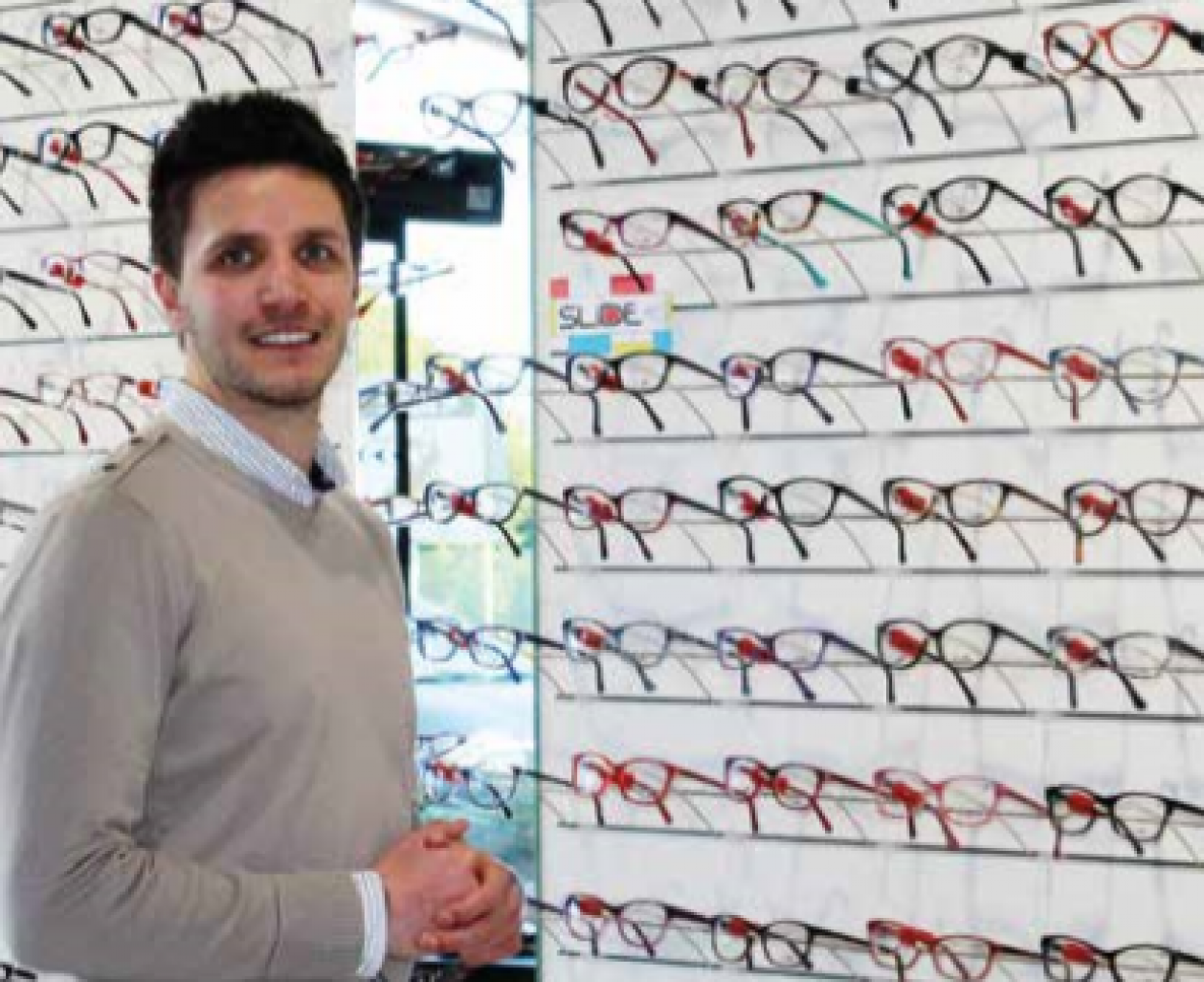 Alexandre Fleury a travaillé dix ans dans l’optique avant d’ouvrir sa propre boutique.