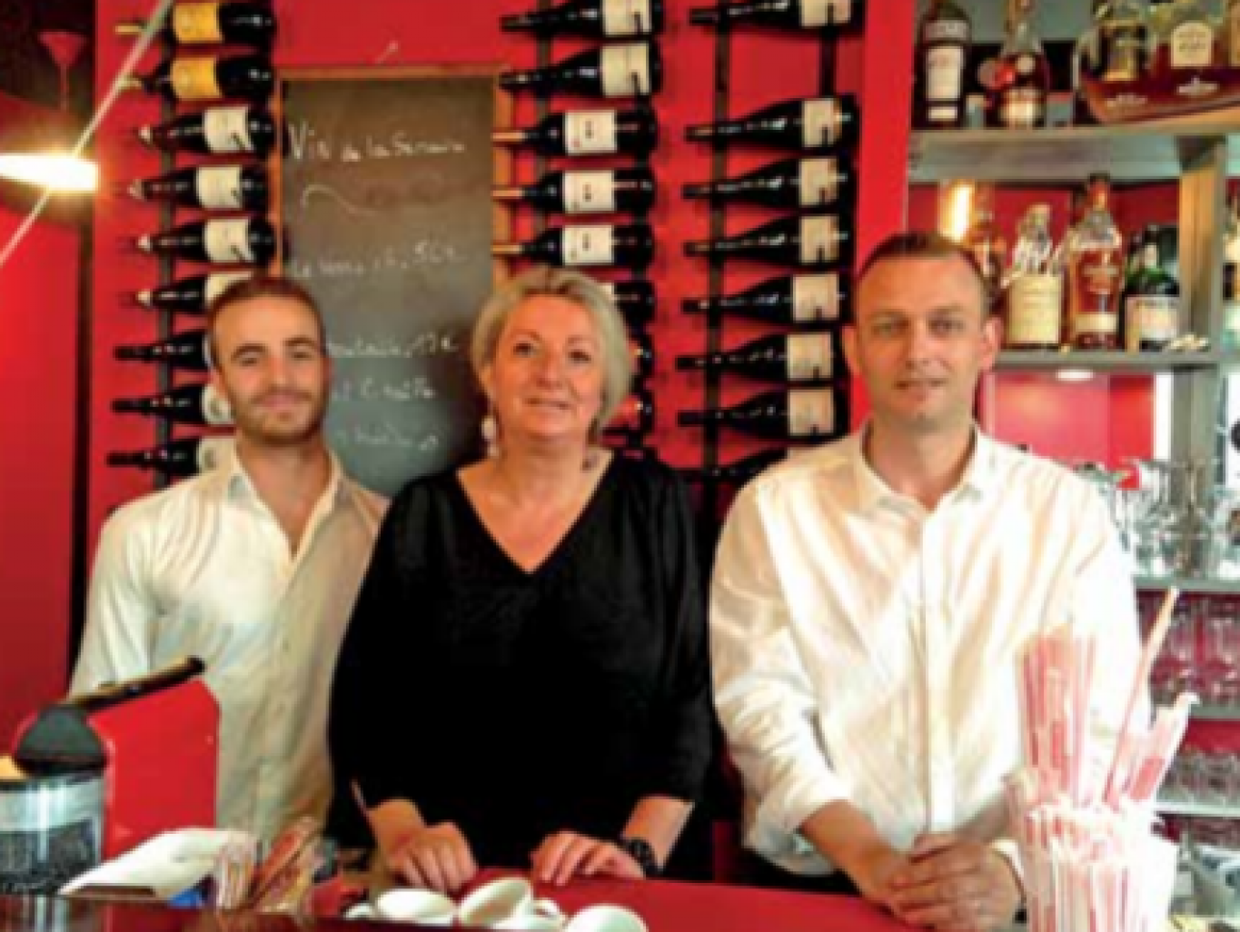 L'équipe du Tire-Bouchon au complet : Antoine (à g.), Emmanuelle Louise et Alexandre.