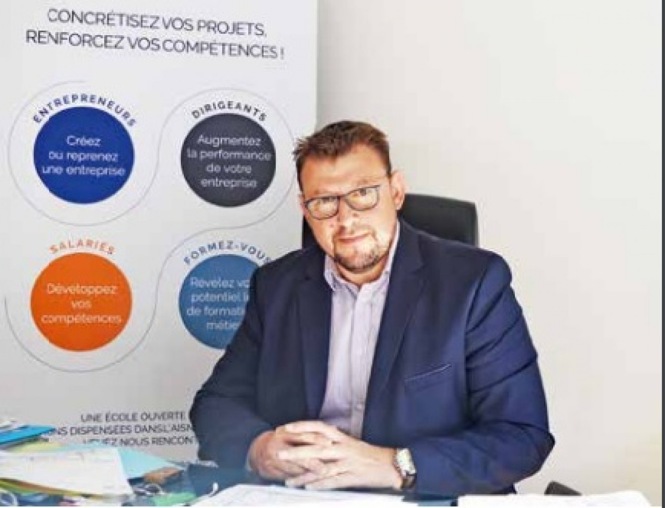 « Les jeunes veulent des réponses dématérialisées,
c’est un mouvement de fond
et BGE Picardie doit se mettre en ordre de
marche », estime Sébastien Dottin, le directeur
général de BGE Picardie.