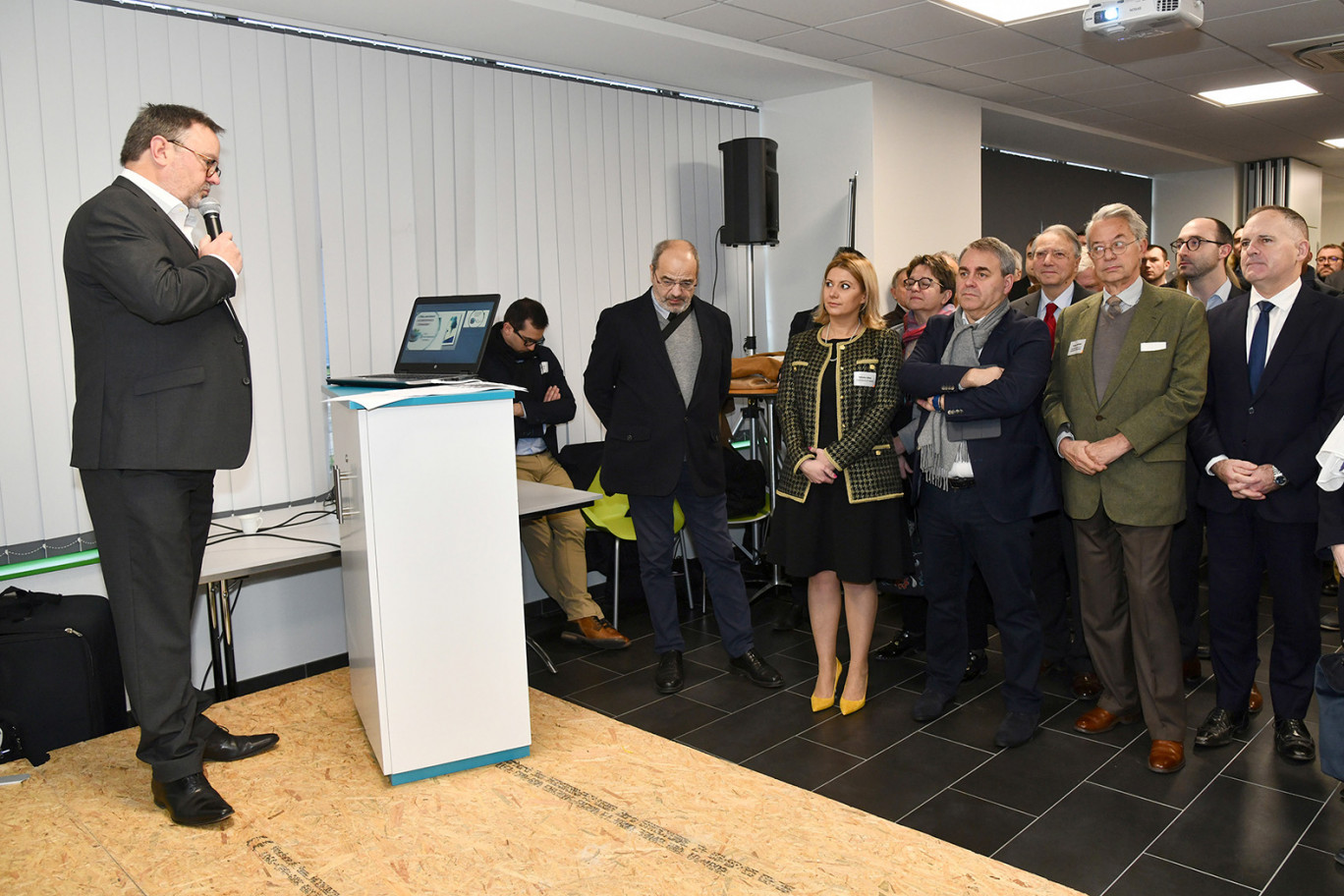 150 chefs d'entreprise étaient présents. 