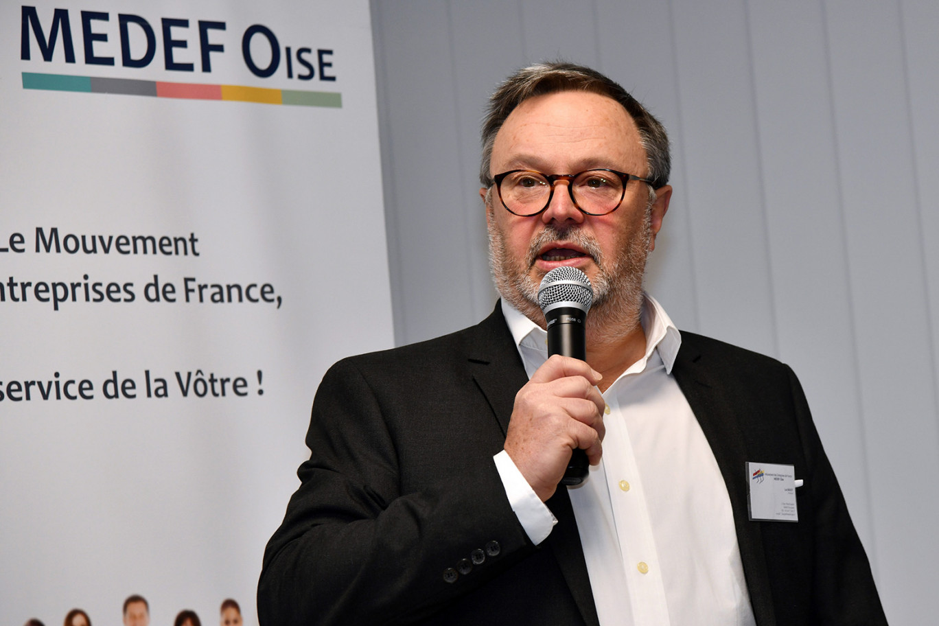 Le président du Medef Oise, Luc Baijot.