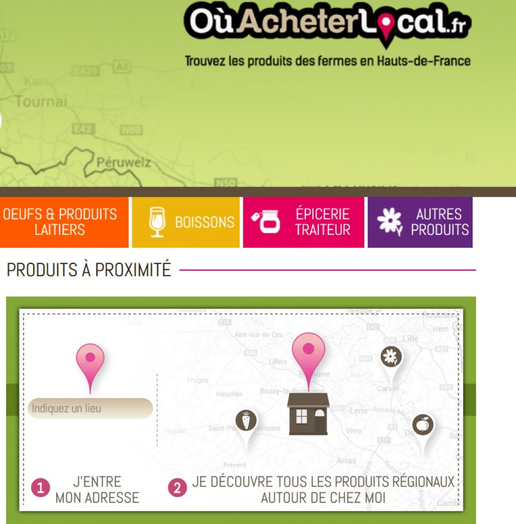 Un site pour acheter des produits locaux