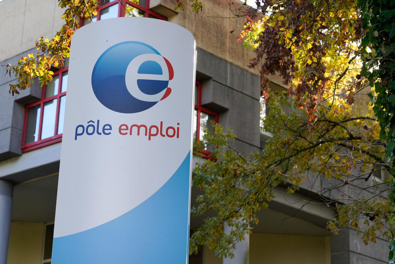 Bordeaux , Aquitaine / France - 11 07 2019 : Pole emploi sign logo outside a government agency office french